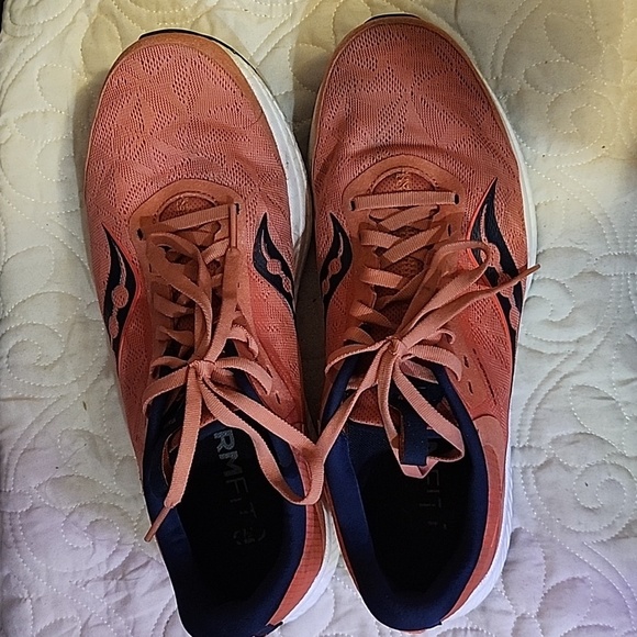 Saucony Freedom 5 Running Shoes Red W10 - Picture 4 of 10